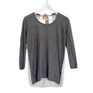 Babaton tie-up long sleeve top